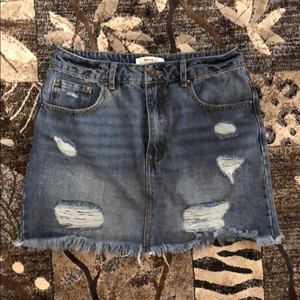 Forever 21 Jean denim skirt